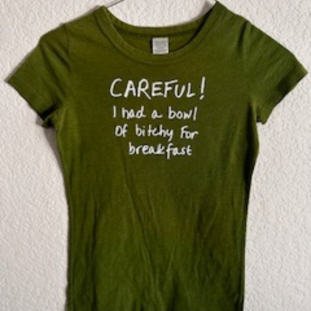 Abercrombie & Fitch Olive Green Graphic Tee